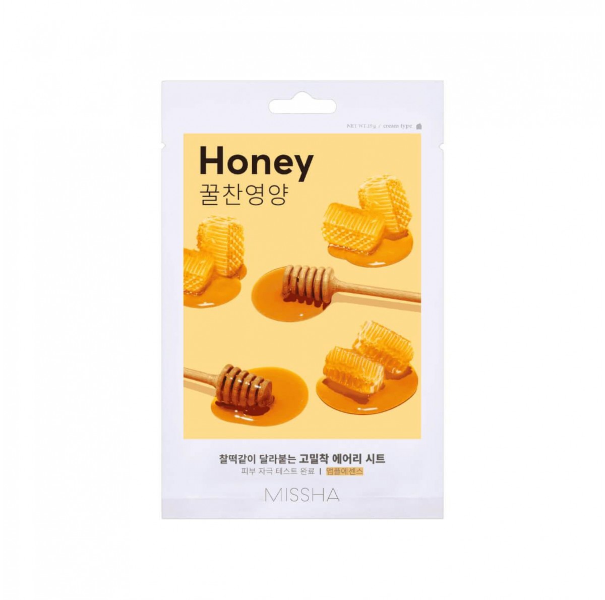 Airy fit sheet mask honey 19g Missha