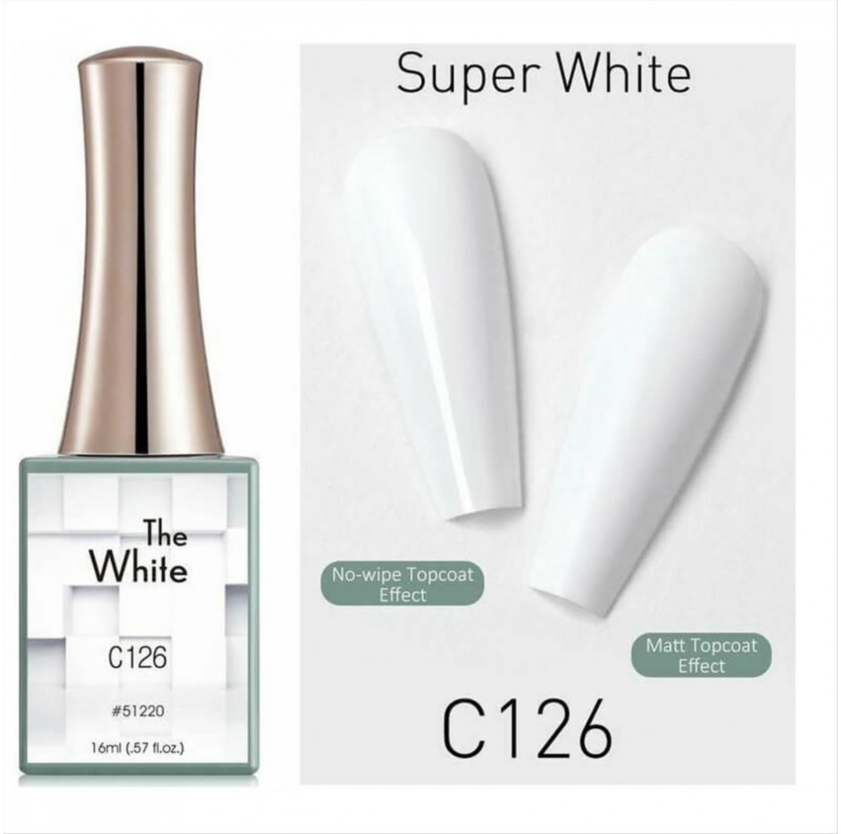 Canni The White C126 Gel Poilish 16ml