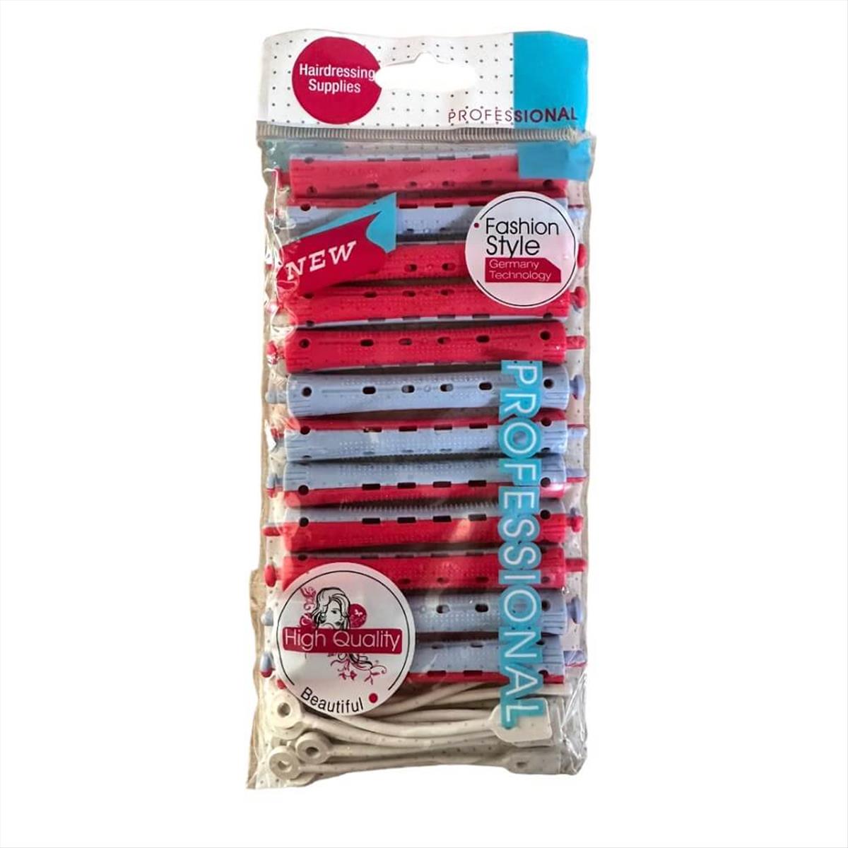 Hair Curler Red-Blue Fashion Style 12pcs