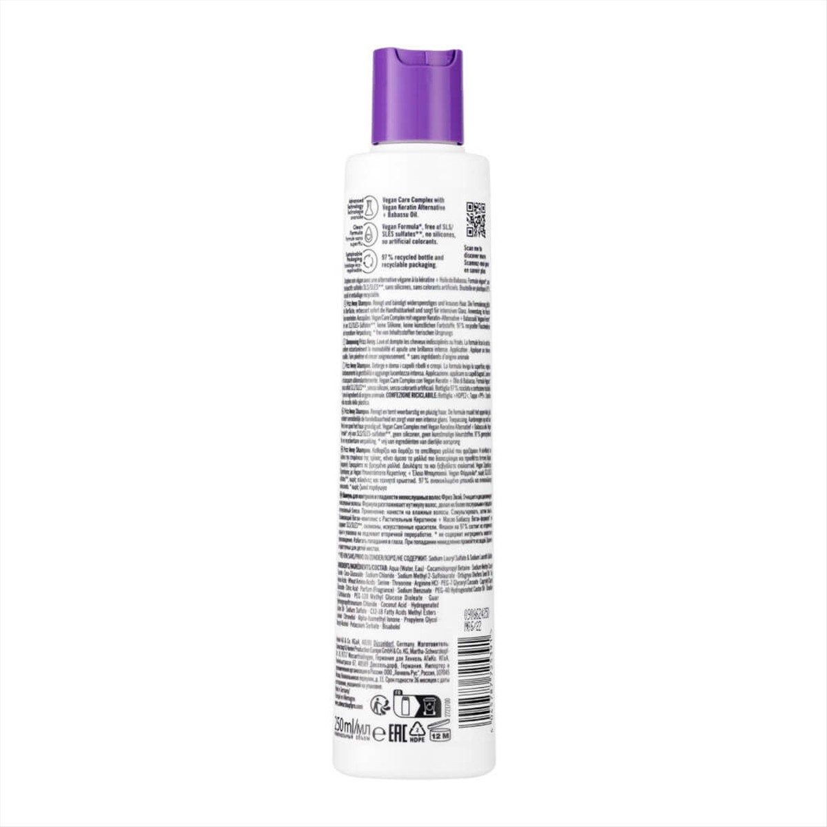 Bonacure Frizz Away Shampoo 250ml Schwarzkopf