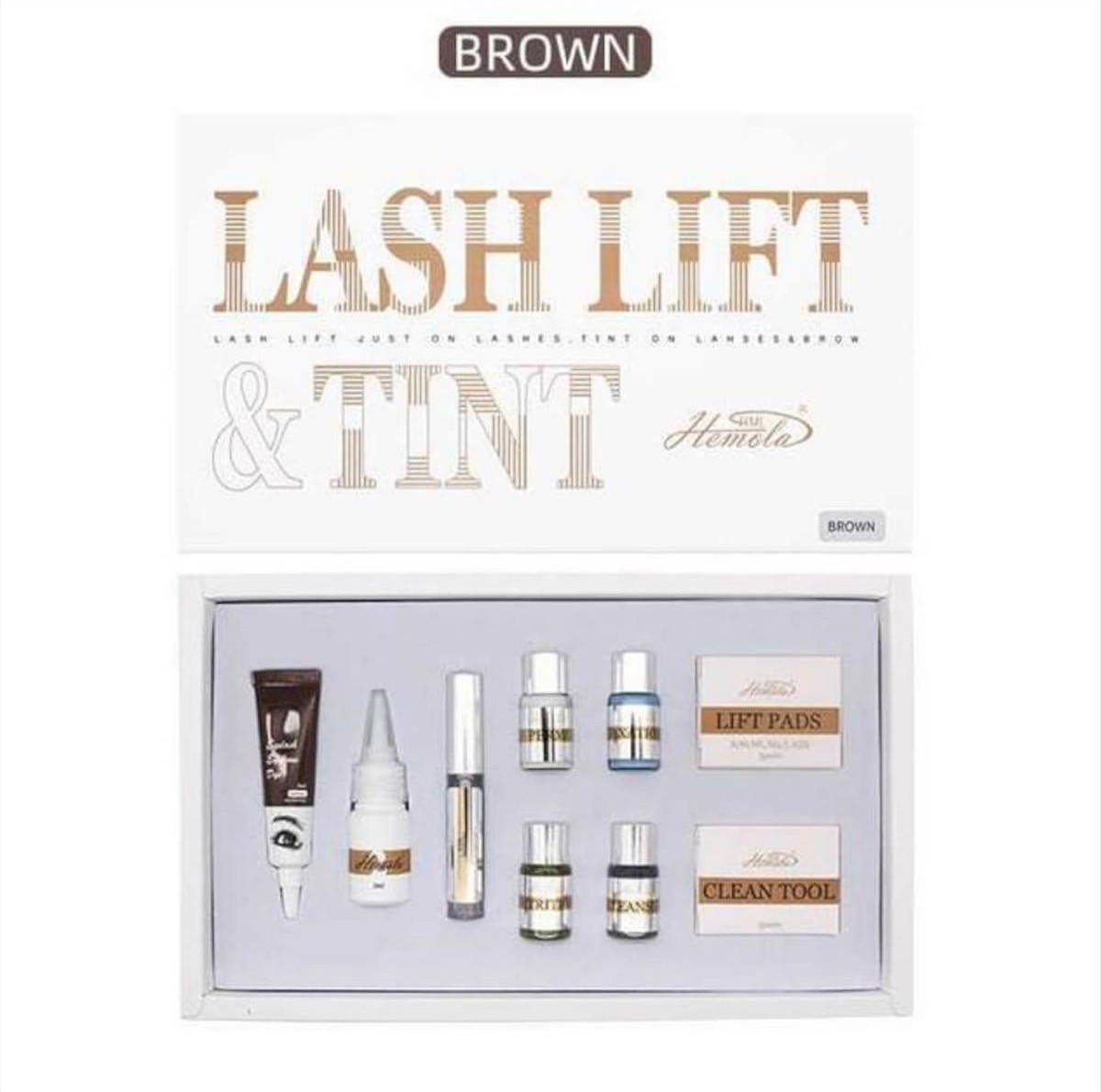 Lash Lifting & Tint Perming - Brown Hemola