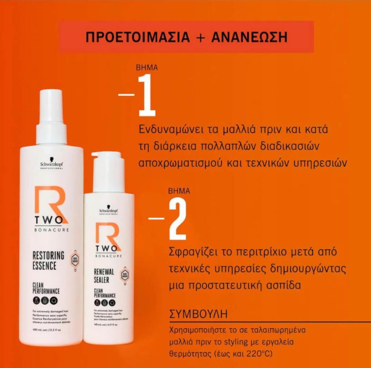 Schwarzkopf R-Two Bonacure Gift Box Shampoo 250ml & Sealer 145ml