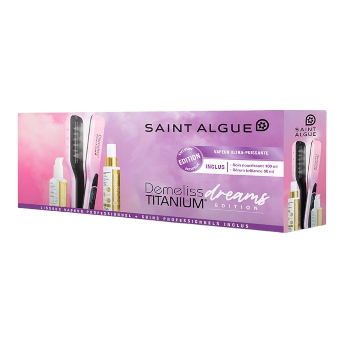 Titanium Dreams 230˚C Hair Straightener + 2 Creams Demeliss