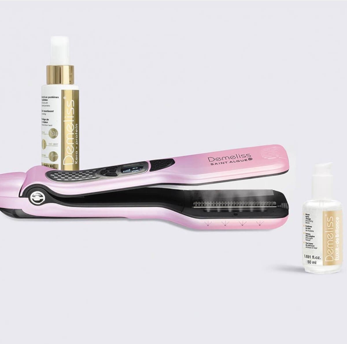 Titanium Dreams 230˚C Hair Straightener + 2 Creams Demeliss