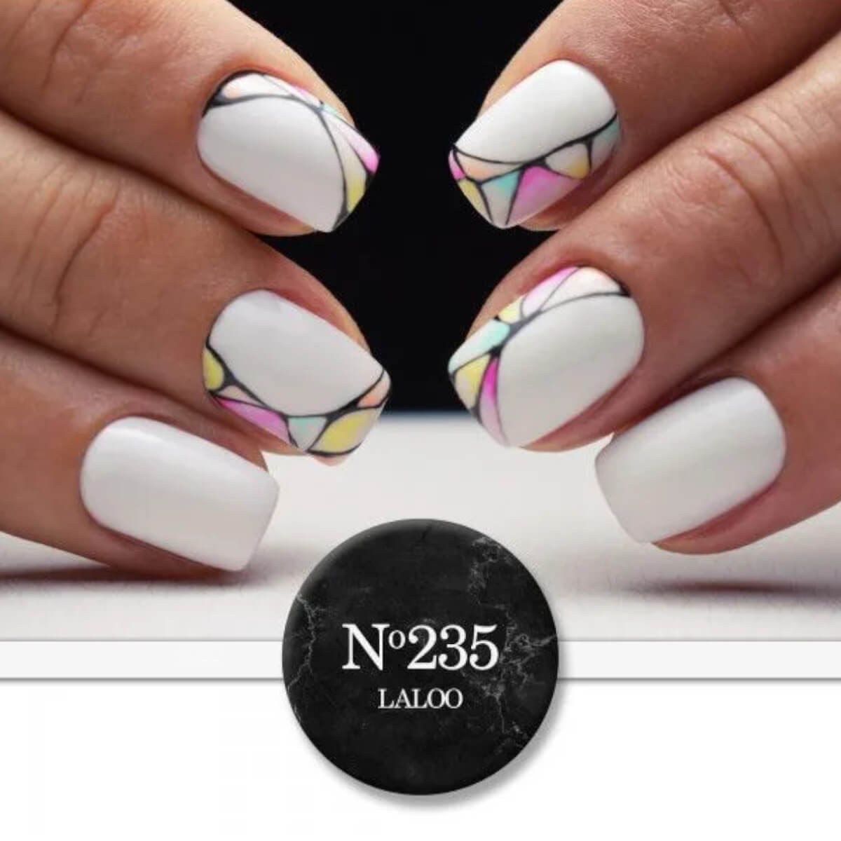 Semi-permanent Nail Polish 235 Ice White Milky (French base) 15ml