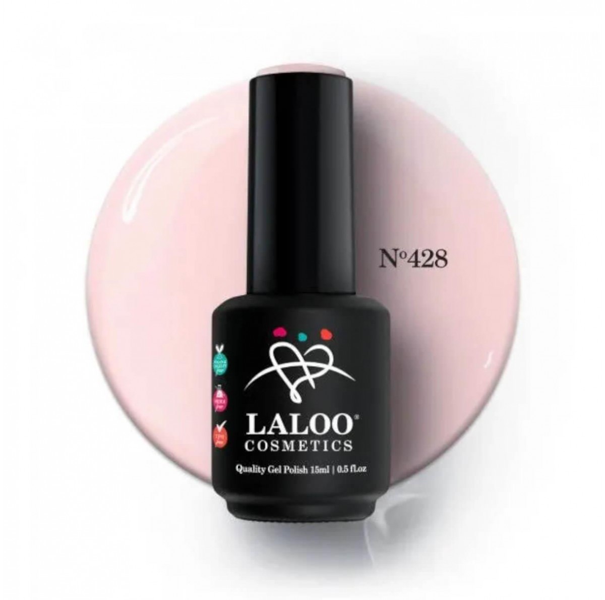 Semi-permanent Nail Polish 428 Very Light Salmon Laloo 7ml