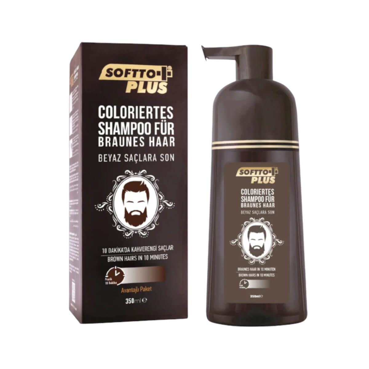 Hair Shampoo Softto Plus Brown 350ml