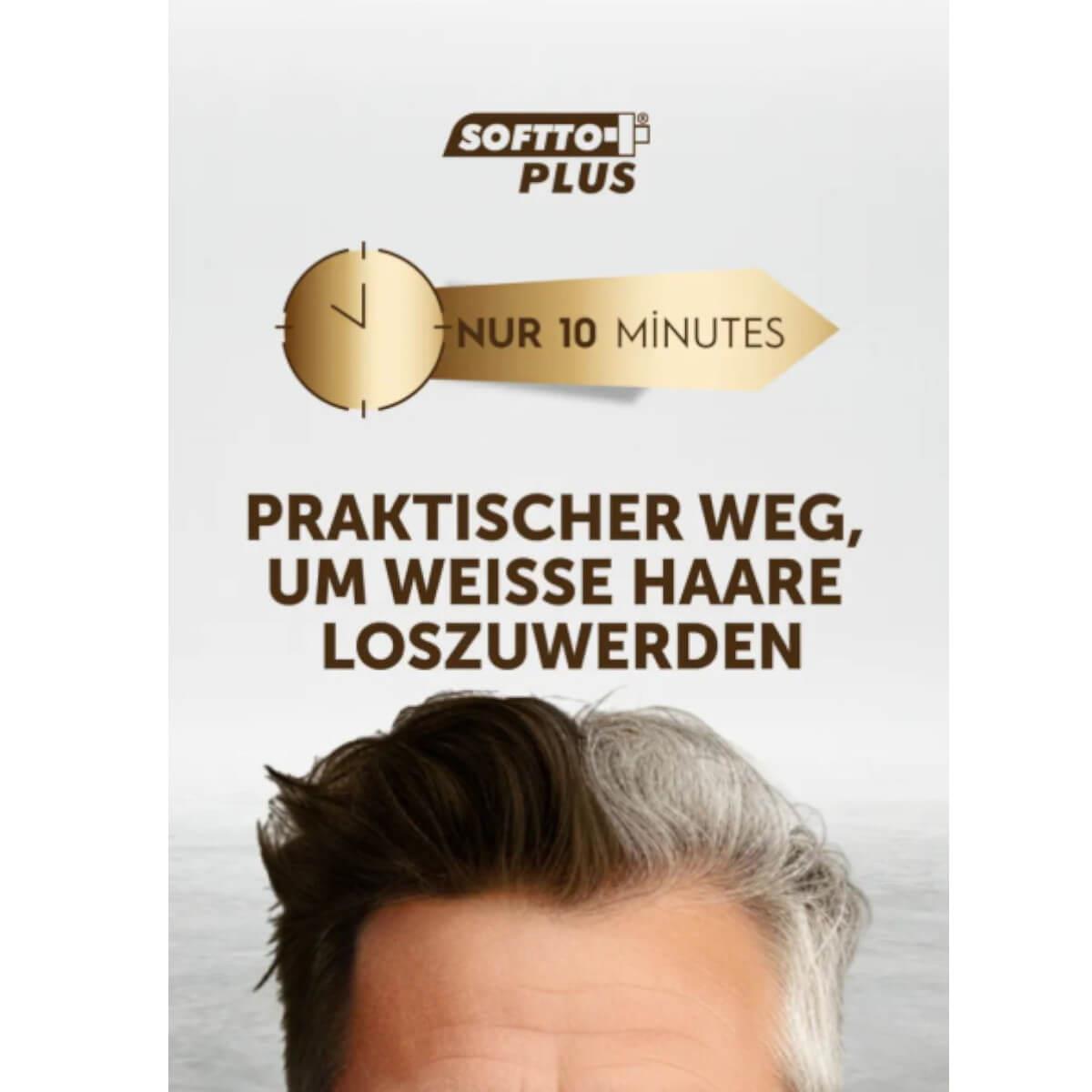 Hair Shampoo Softto Plus Brown 350ml