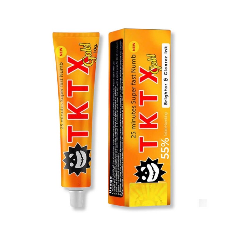 Anesthetic Cream Gold Tattoo 55% TKTX 10g