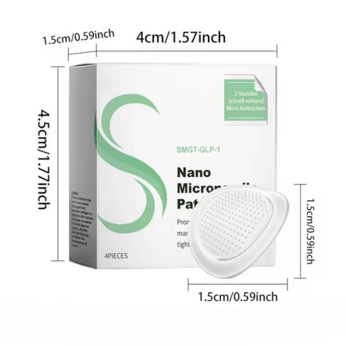 Nano Micro Needle Plasters SMGT-GLP-1 Microneedle Plasters 4patches