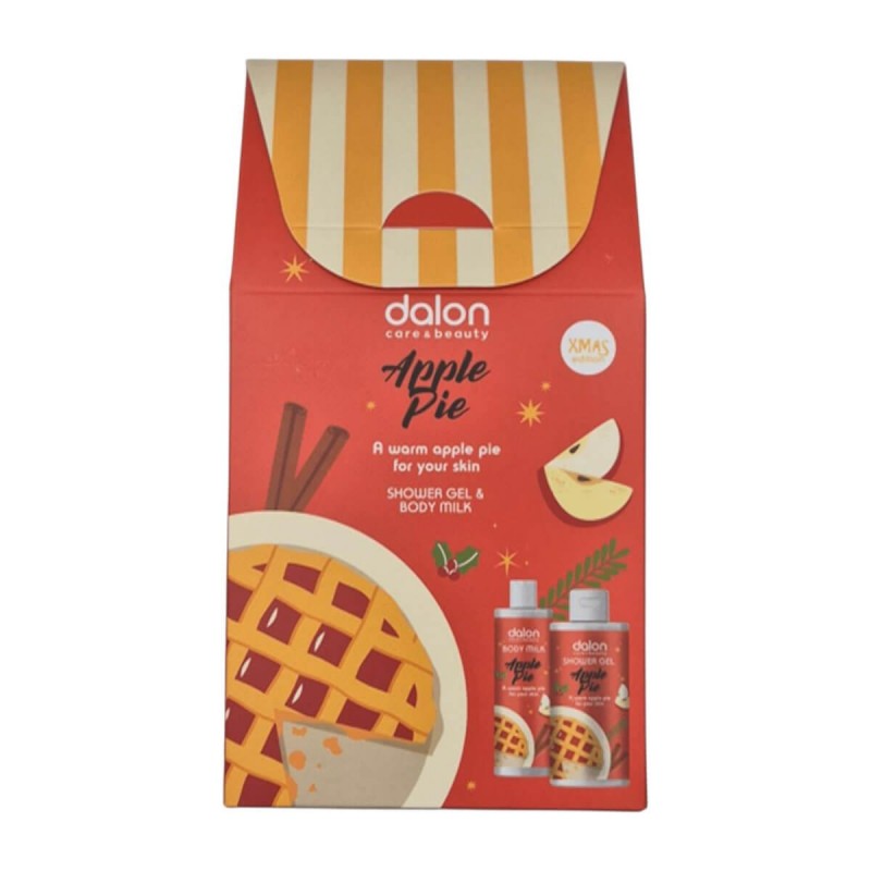 Apple Pie Shower Gel 300ml & Body Milk 200ml Xmas Edition Dalon