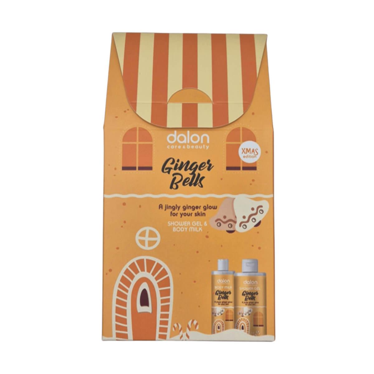 Ginger Bells Shower Gel 300ml & Body Milk 200ml Xmas Edition Dalon