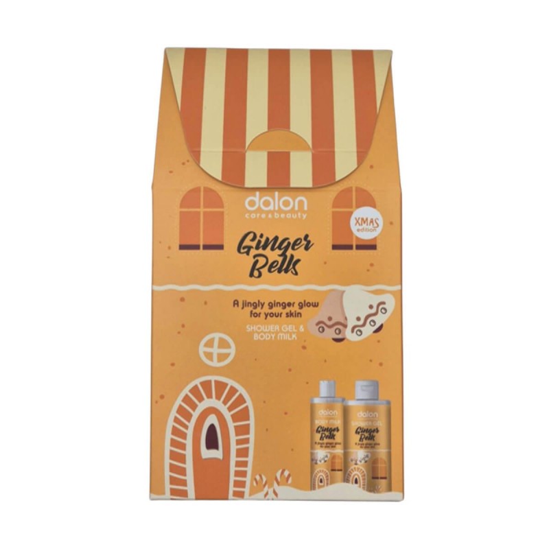Ginger Bells Shower Gel 300ml & Body Milk 200ml Xmas Edition Dalon