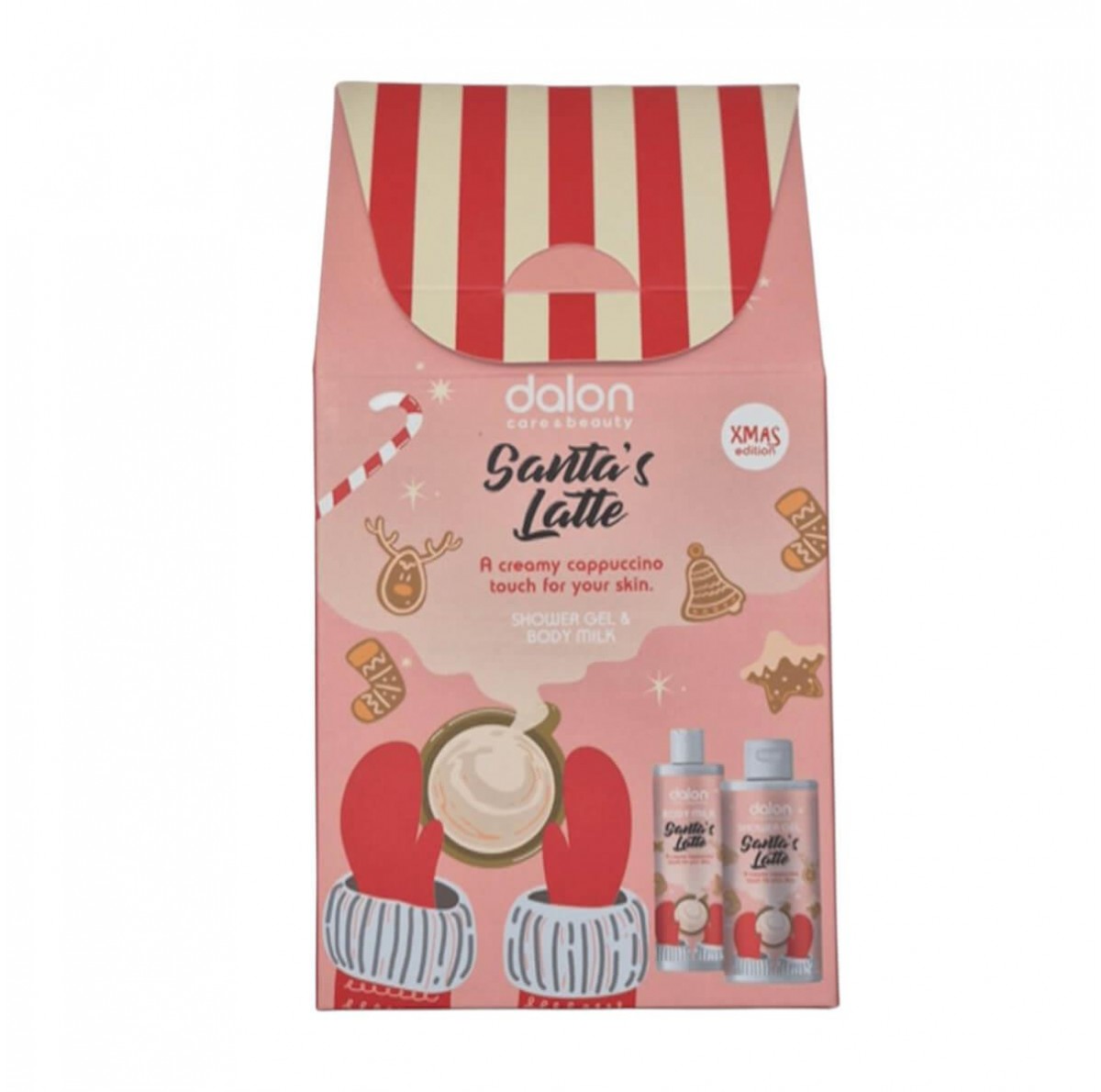Santa Late Shower Gel 300ml & Body Milk 200ml Xmass Edition Dalon