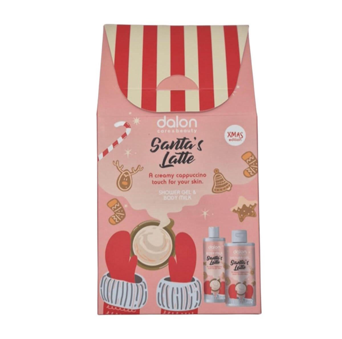 Santa Late Shower Gel 300ml & Body Milk 200ml Xmass Edition Dalon