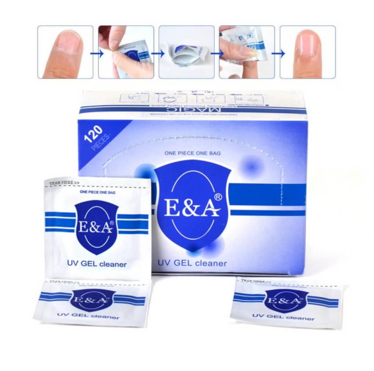 Πανάκια Αφαίρεσης Magic UV GEL Remover E&A 120pcs