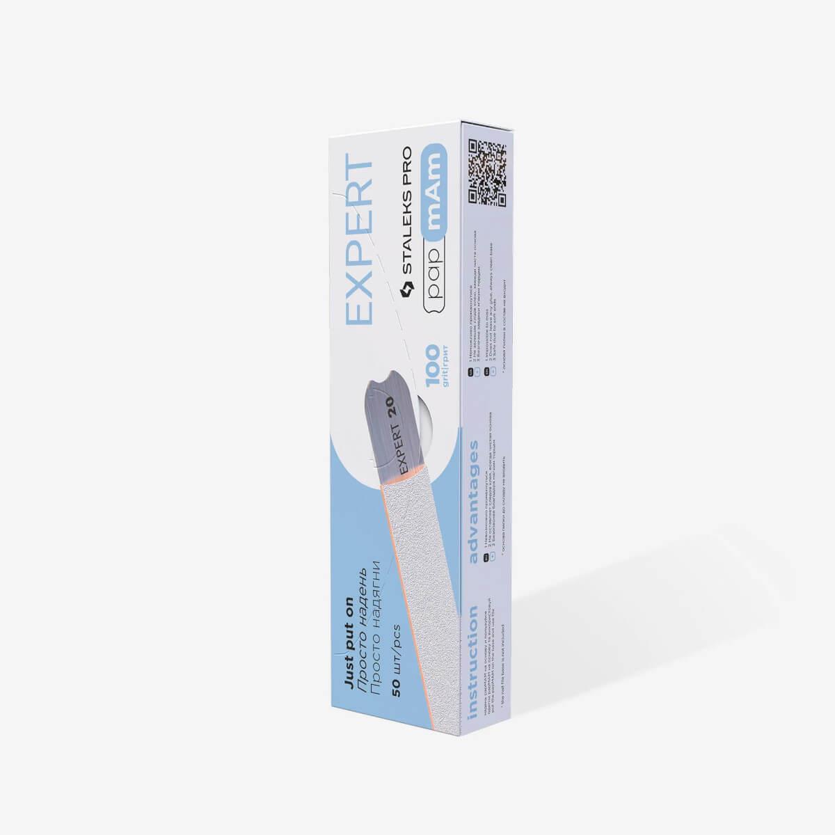 Replaceable files straight thin 100 grit expert 22 50pcs Staleks