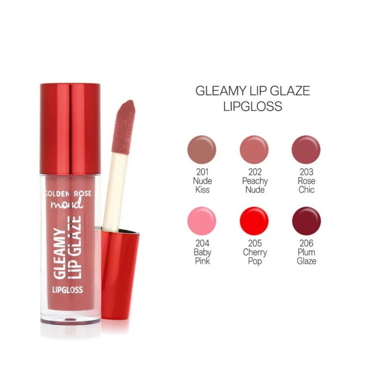 Mood gleamy lip glaze ligloss Golden Rose