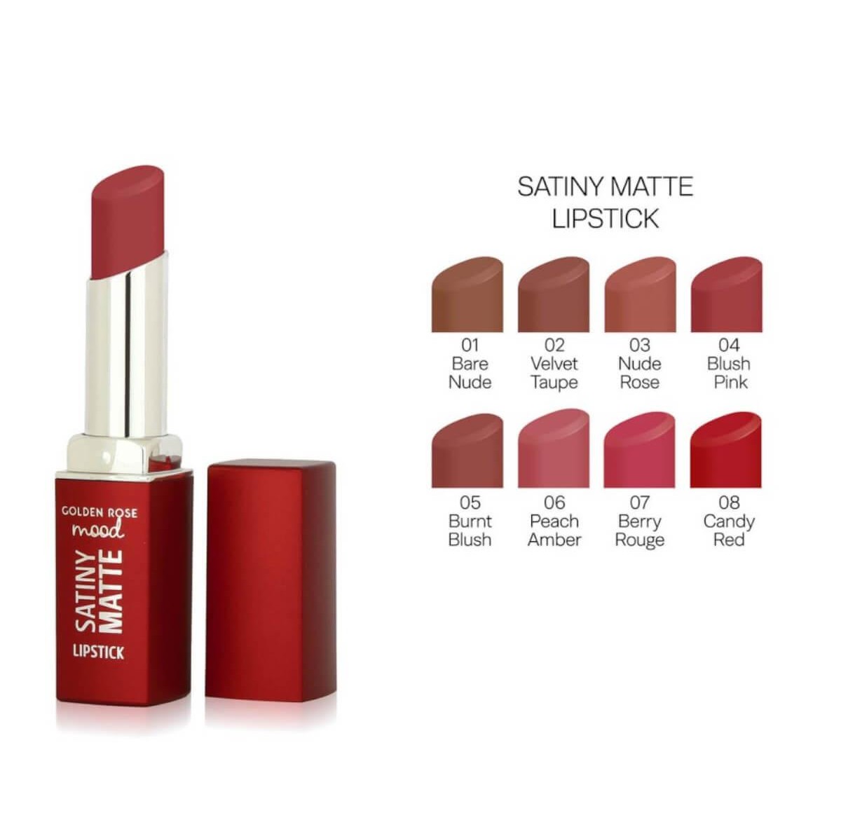 Mood satiny matte lipstick Golden Rose