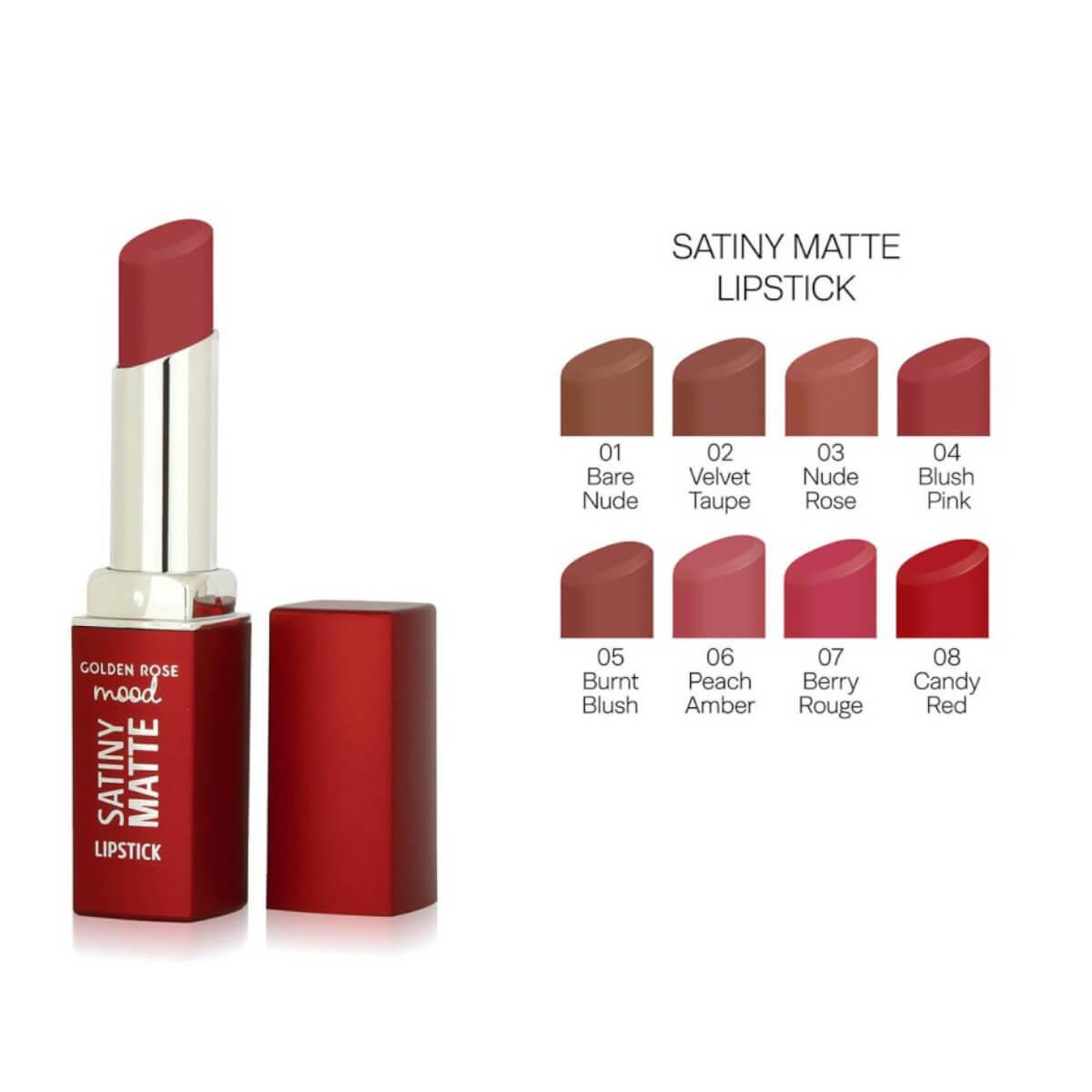 Mood satiny matte lipstick Golden Rose