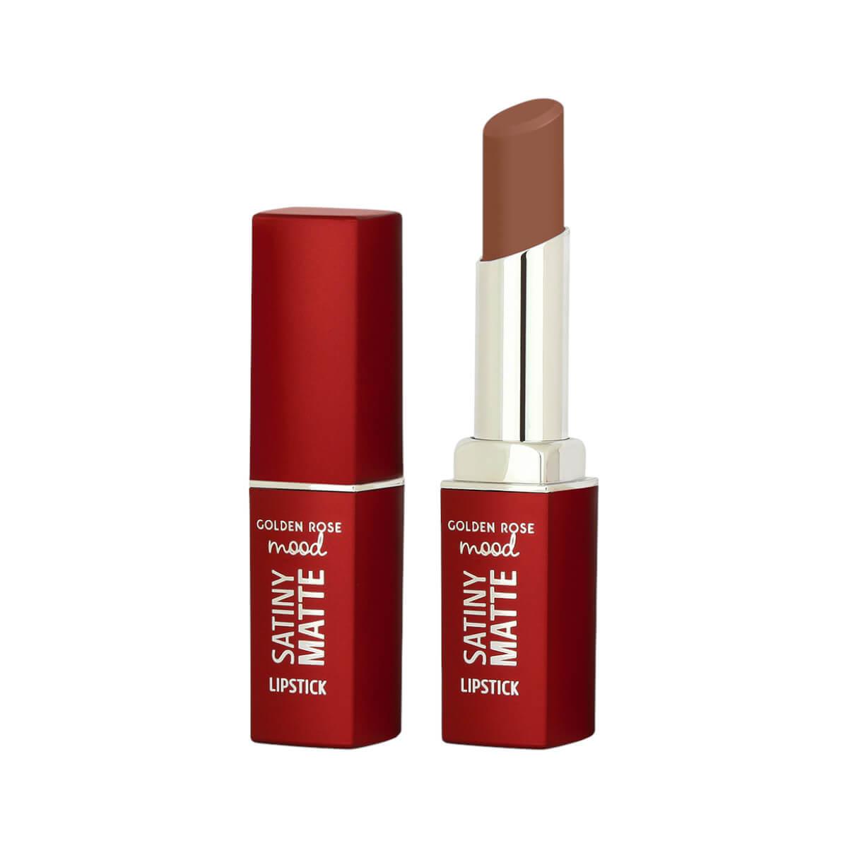 Mood satiny matte lipstick 01 bare nude Golden Rose