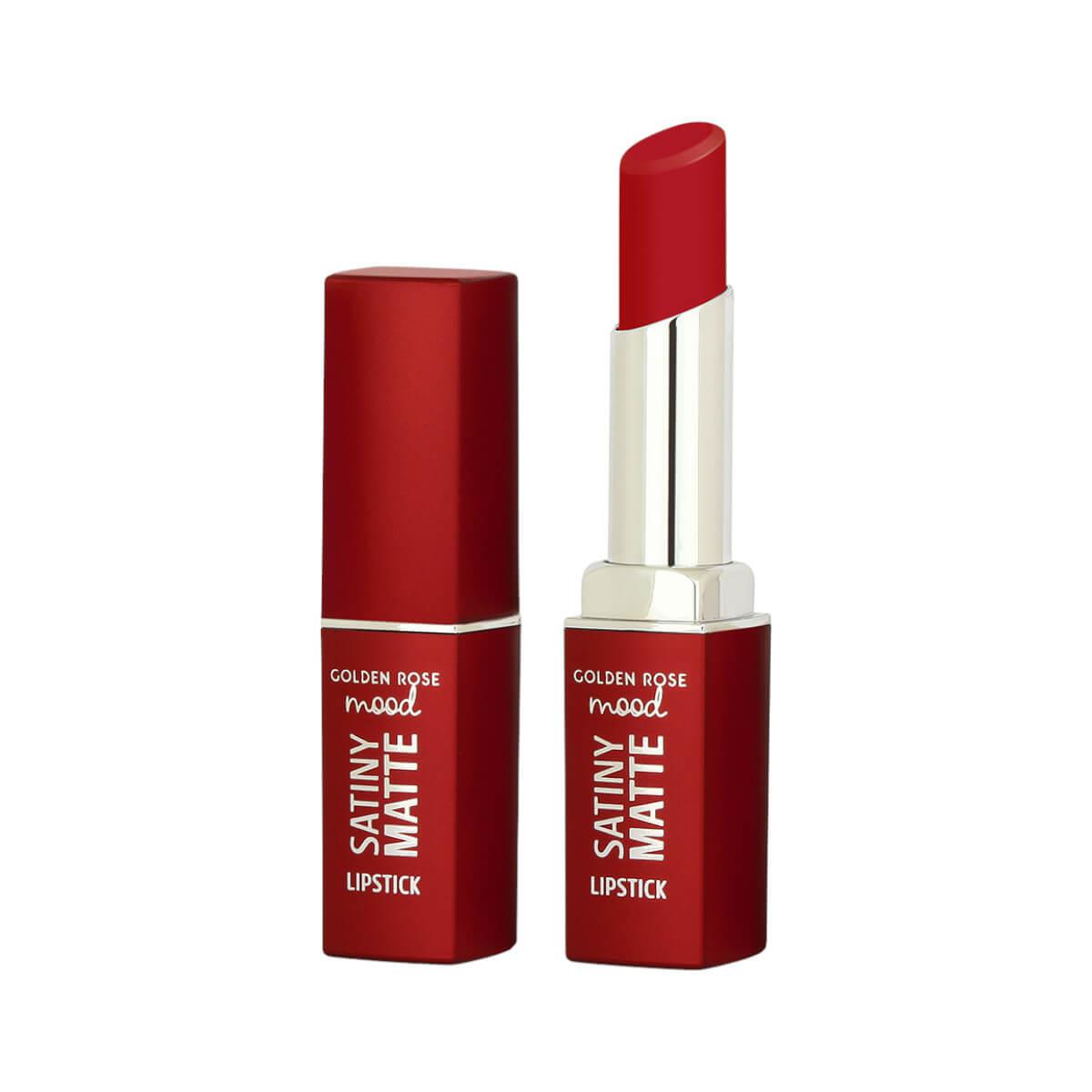 Mood satiny matte lipstick 08 candy red Golden Rose