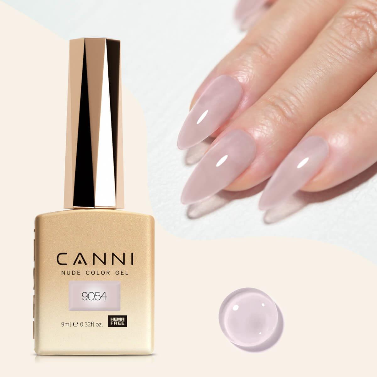 Ημιμόνιμο βερνίκι nude color gel 9054 9ml Canni