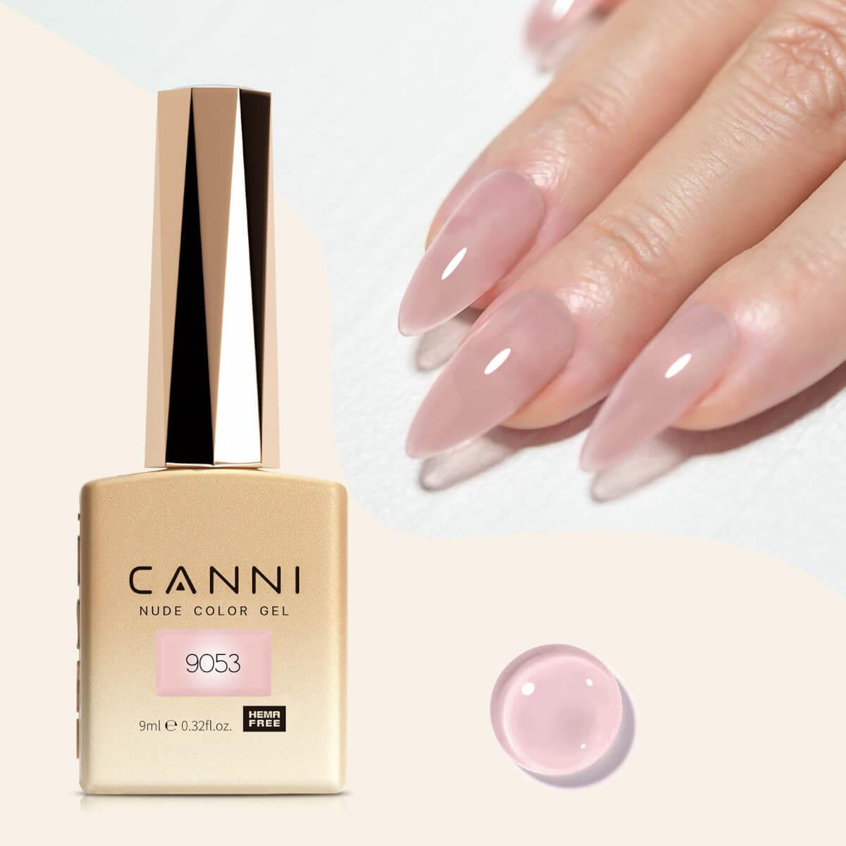 Semi-permanent gel polish nude color gel 9053 9ml Canni