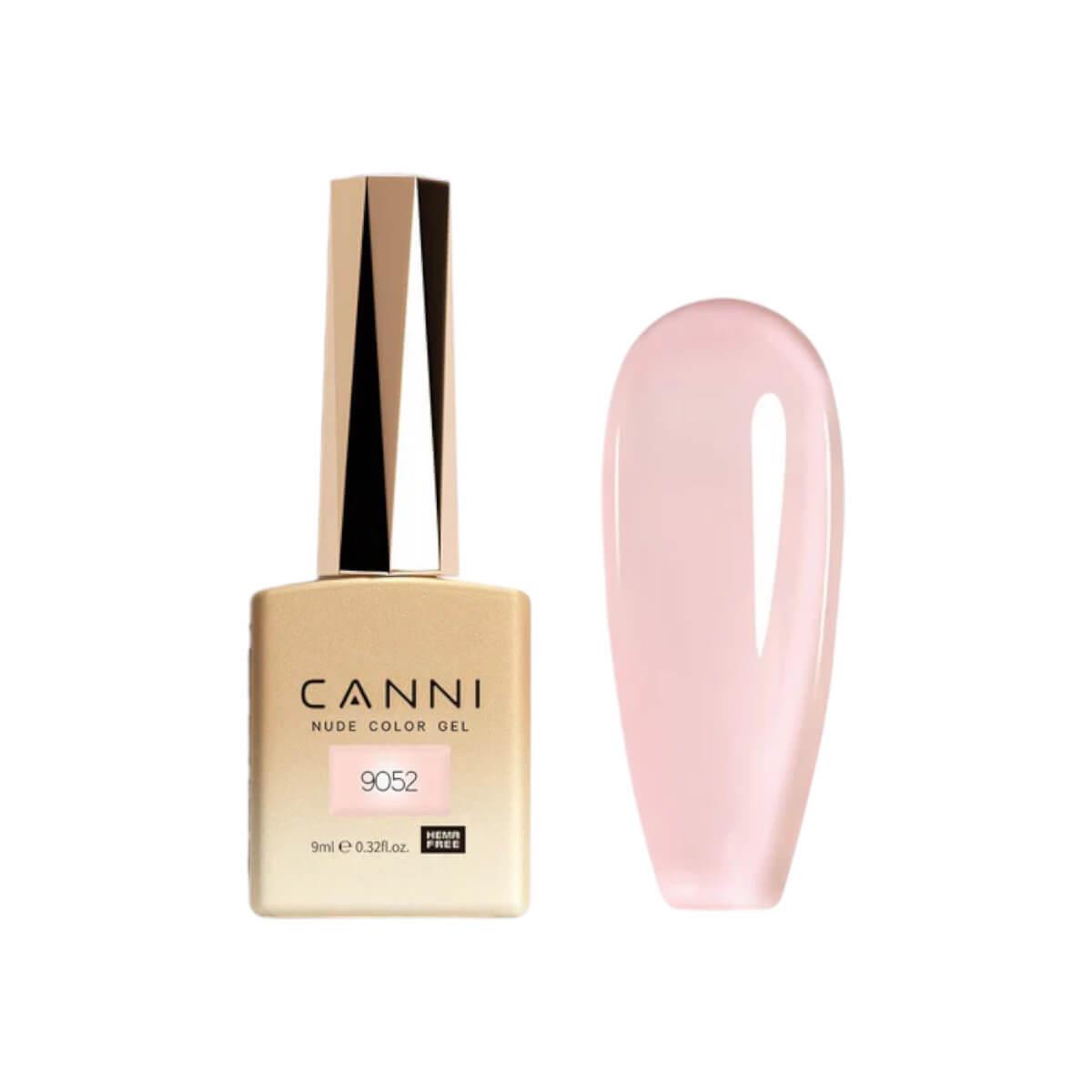 Ημιμόνιμο βερνίκι nude color gel 9052 9ml Canni