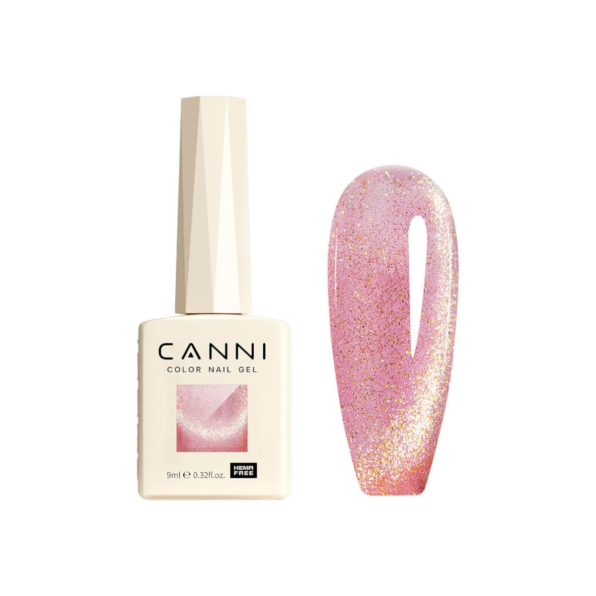 Semi-permanent gel polish galaxy sparkle cat eye 8013 9ml Canni