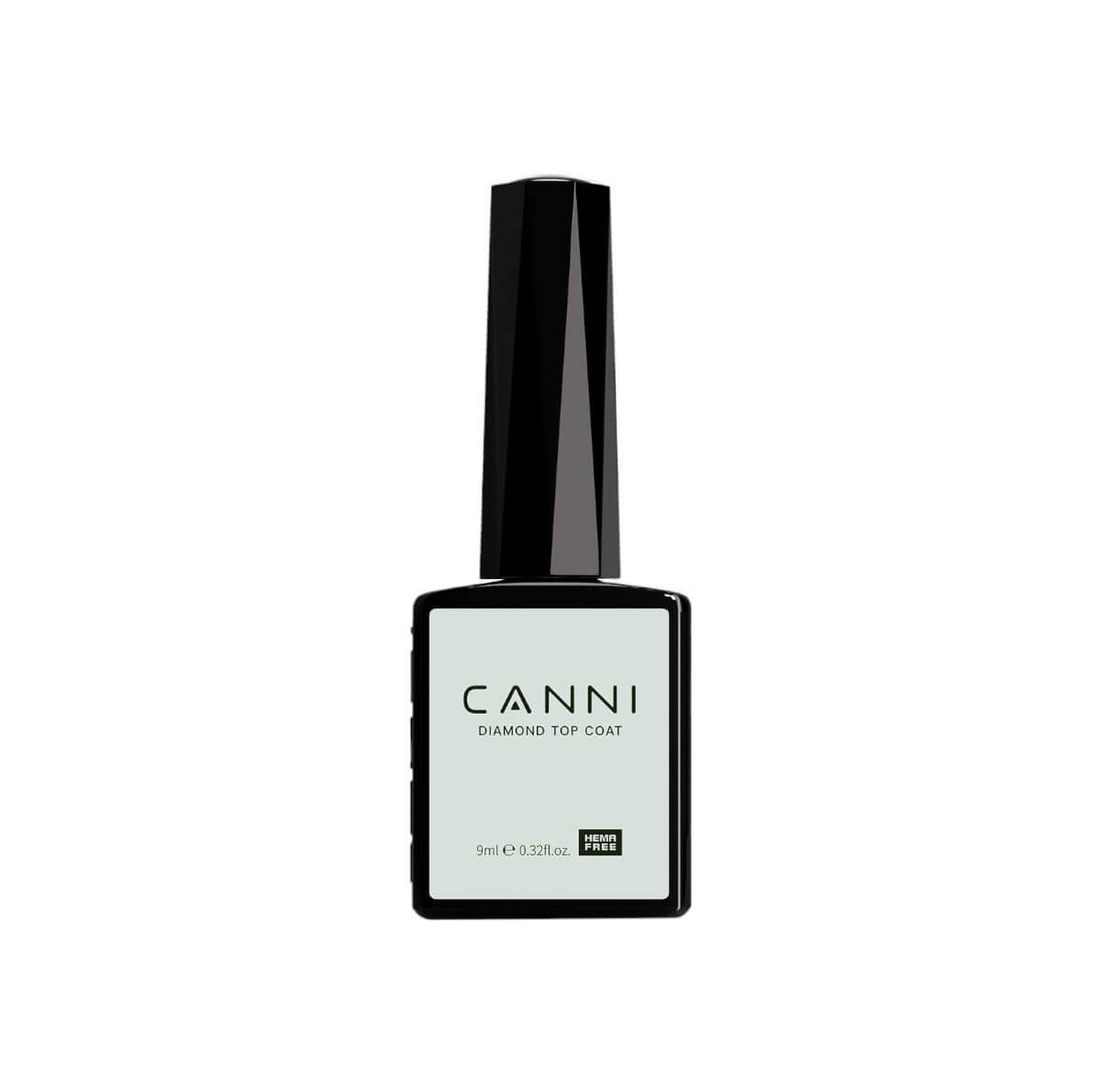 Semi-permanent gel polish diamond top coat hema free 9ml Canni