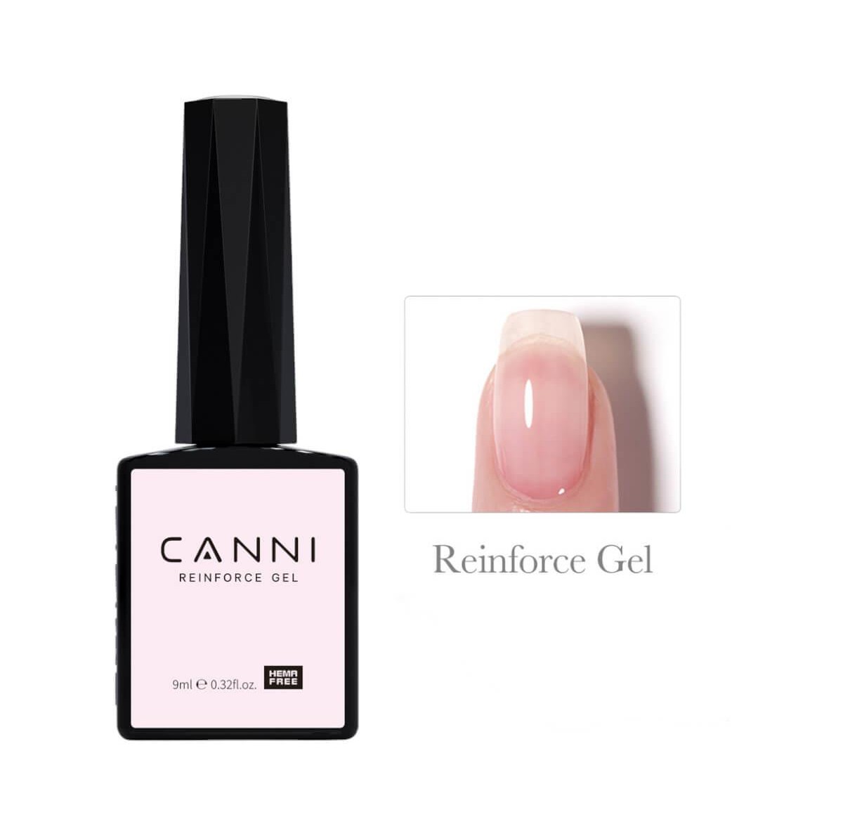 Semi-permanent gel polish reinforce gel hema free 9ml Canni