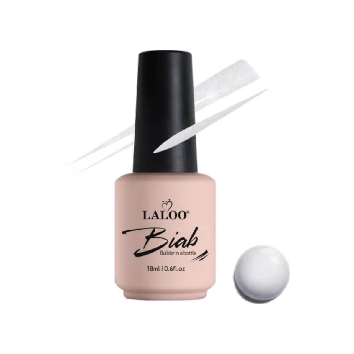 Builder gel biab 10 milky shimmer 18ml Laloo