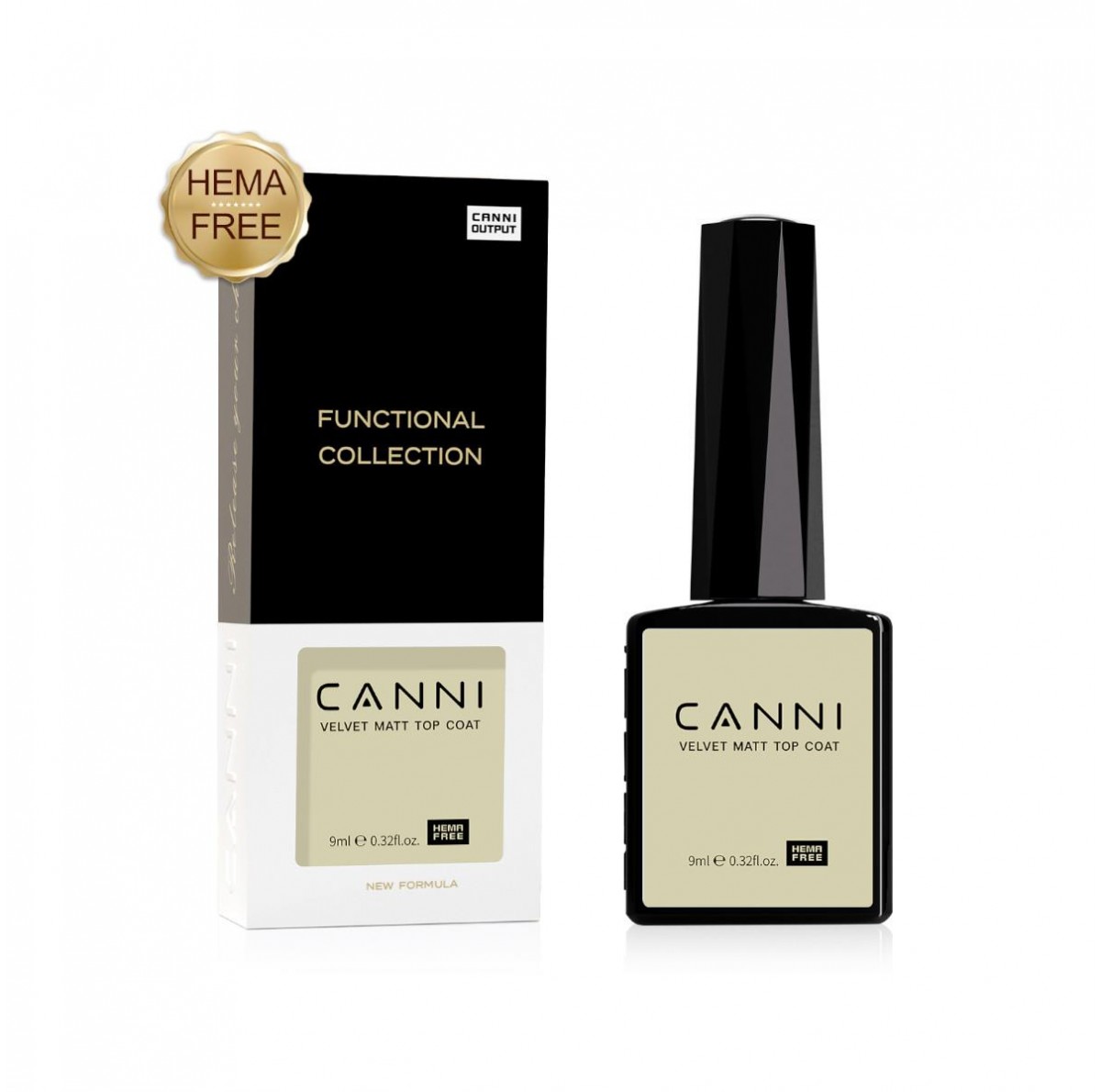 Velvet matt top coat 9ml Canni