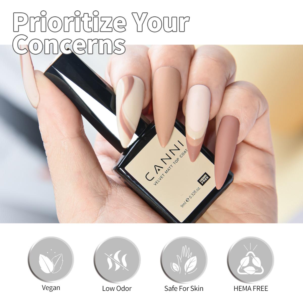 Velvet matt top coat 9ml Canni