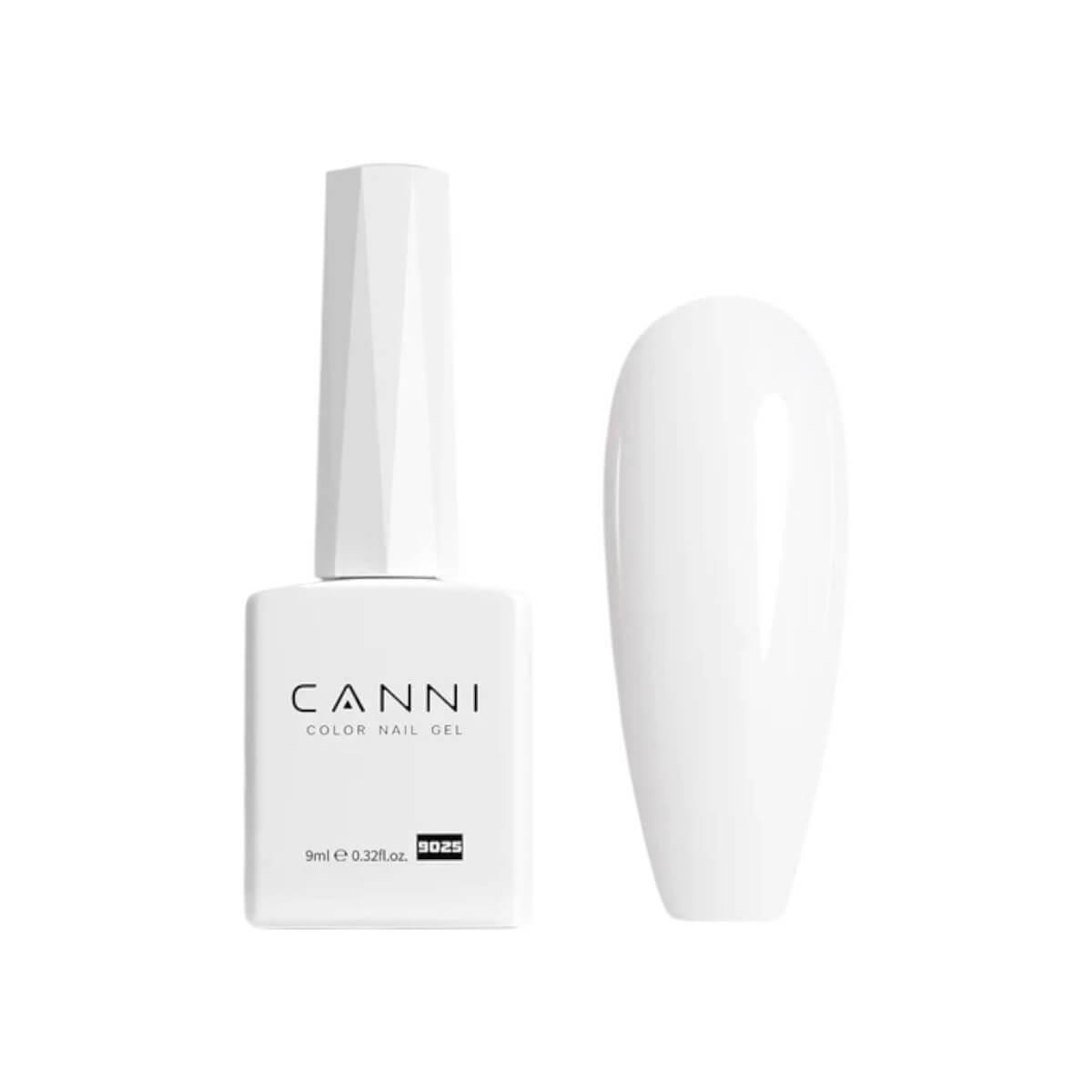 Ημιμόνιμο βερνίκι 9025 pure white 9ml Canni