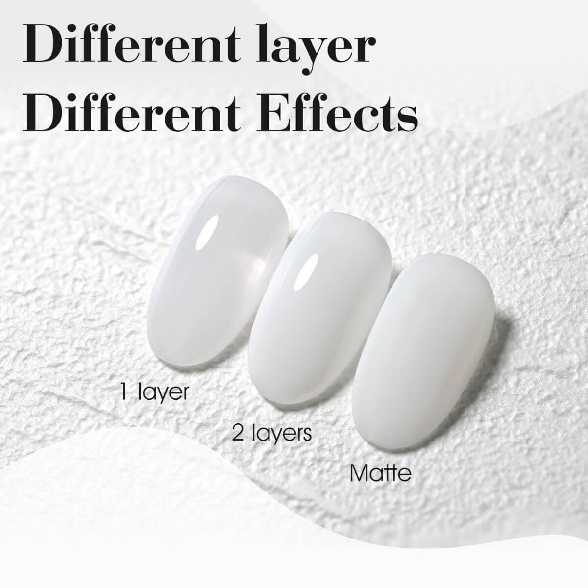 Ημιμόνιμο βερνίκι nude color gel 9049 milky white 9ml Canni