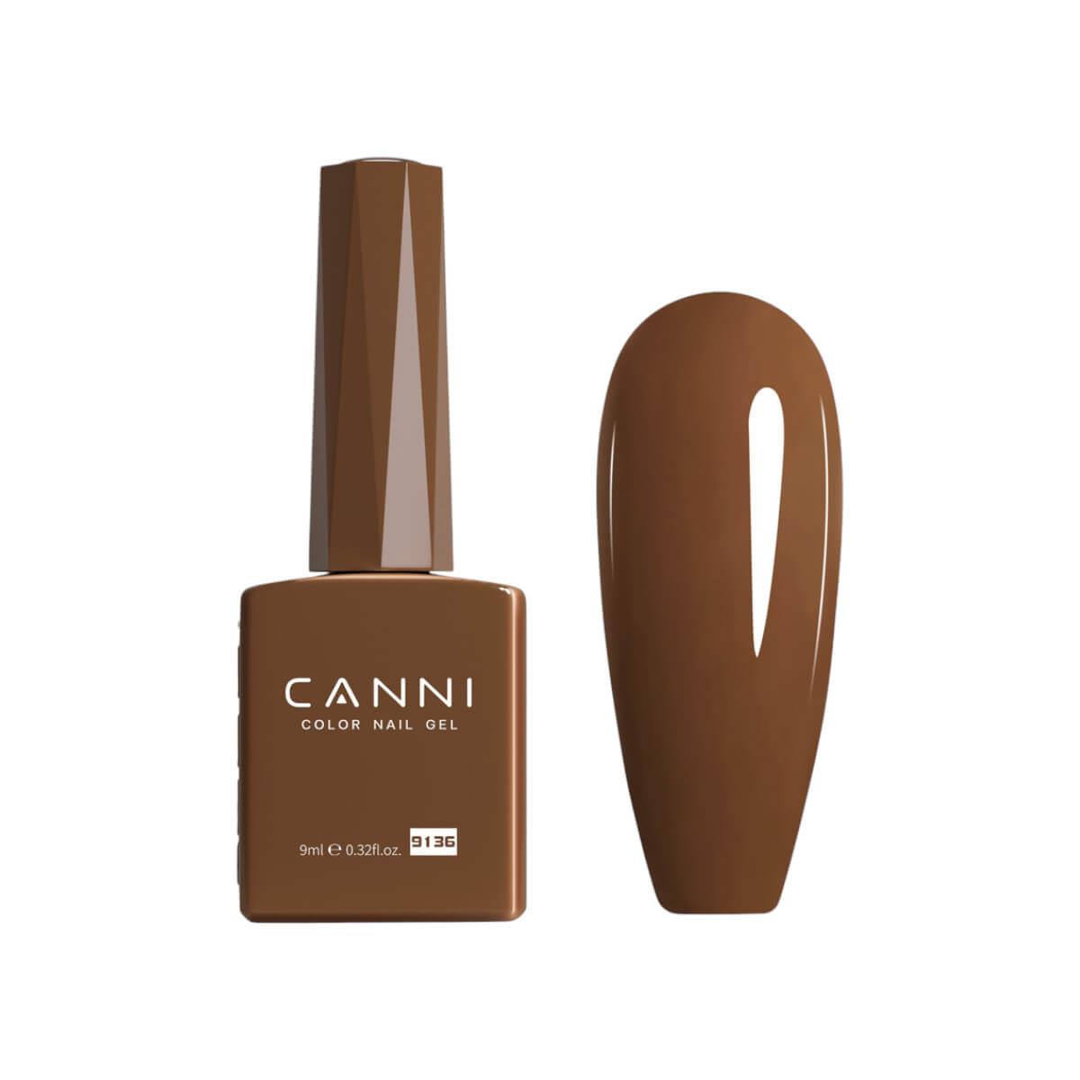 Ημιμόνιμο βερνίκι 9136 pickled bean 9ml Canni