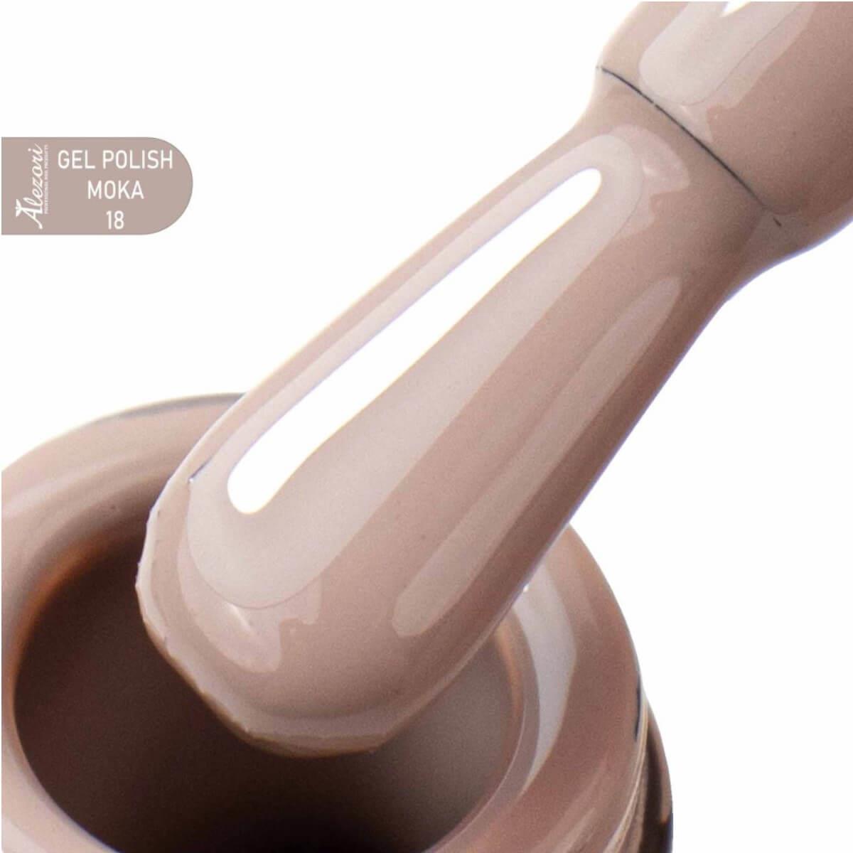 Alezori Semi-Permanent Varnish Gel Polish 18 Moka 15ml