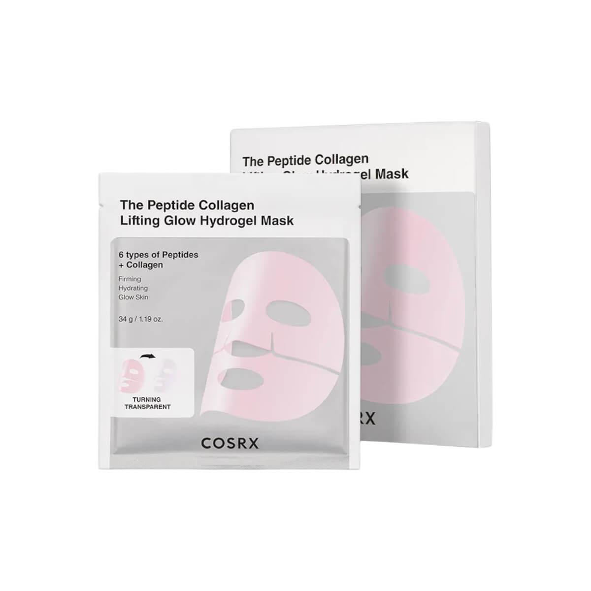 The peptide collagen lifting glow hydrogel mask 34g Cosrx