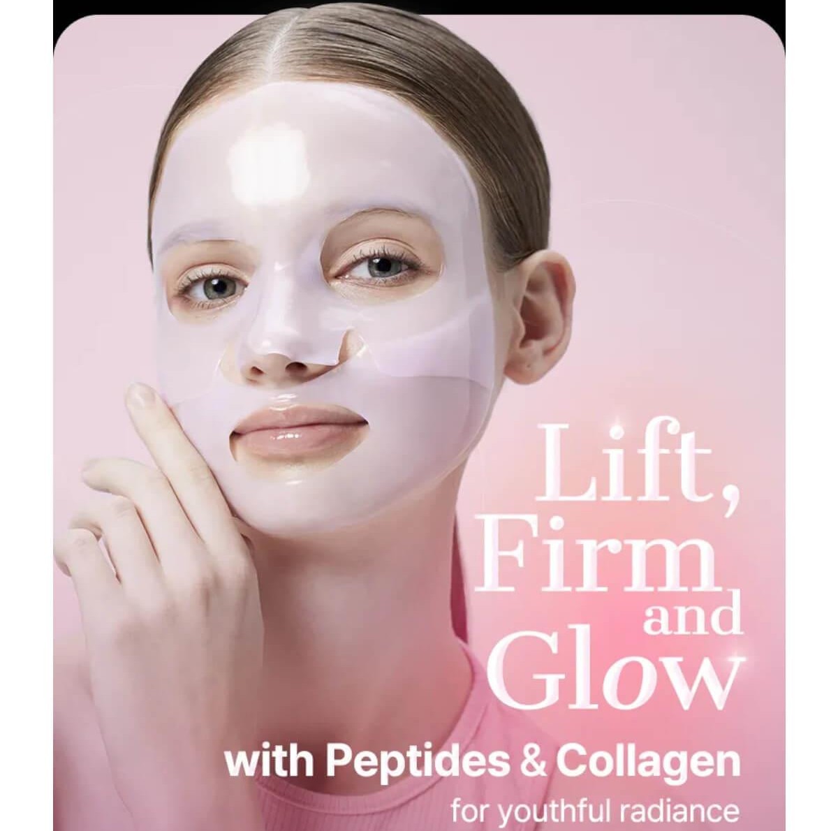 The peptide collagen lifting glow hydrogel mask 34g Cosrx