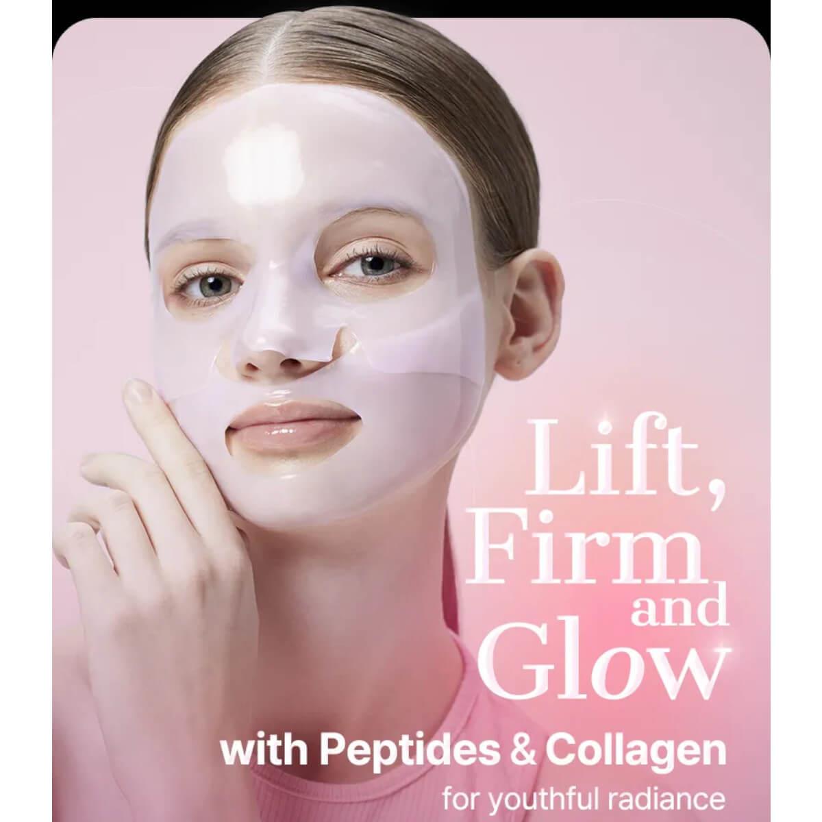 The peptide collagen lifting glow hydrogel mask 34g Cosrx