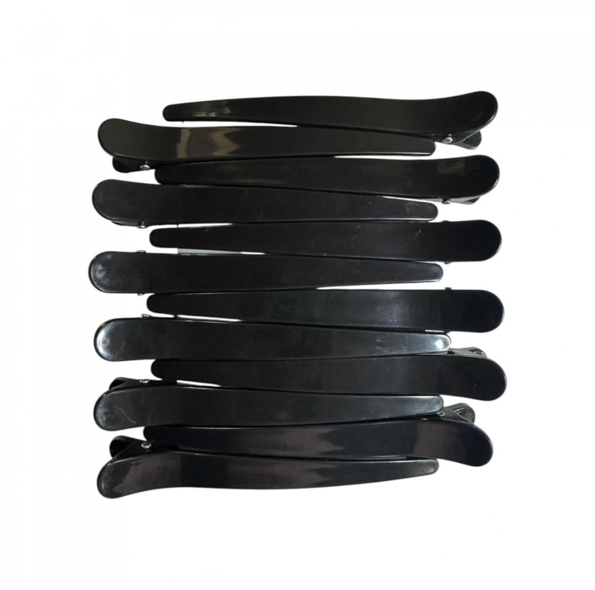 Parrot Hair Clip Black 11.5cm -12 pcs