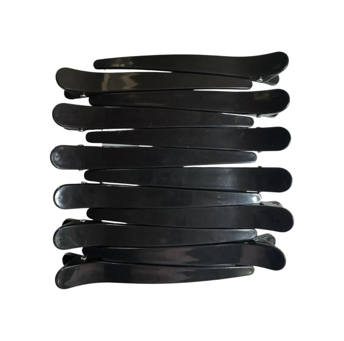 Parrot Hair Clip Black 11.5cm -12 pcs