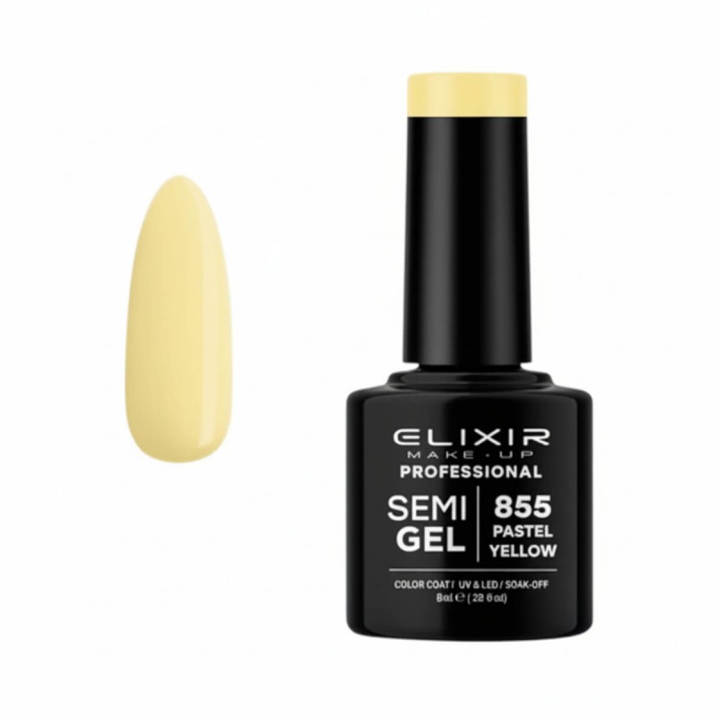 Elixir Semi Gel 855 Pastel Yellow 8ml
