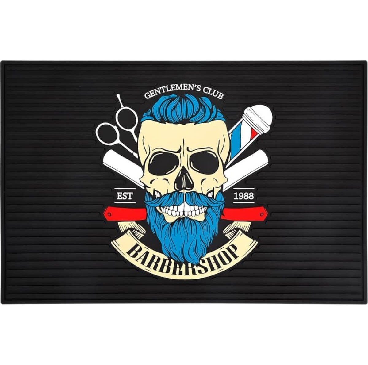 Barber Shop Gentlemen's Club Silicone Bench Mat