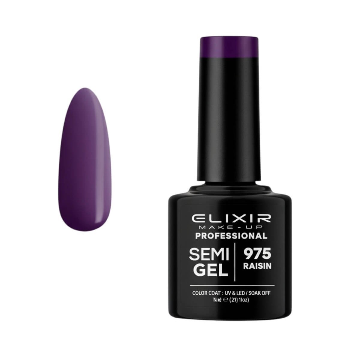 Elixir Semi Gel 975 Raisin 8ml