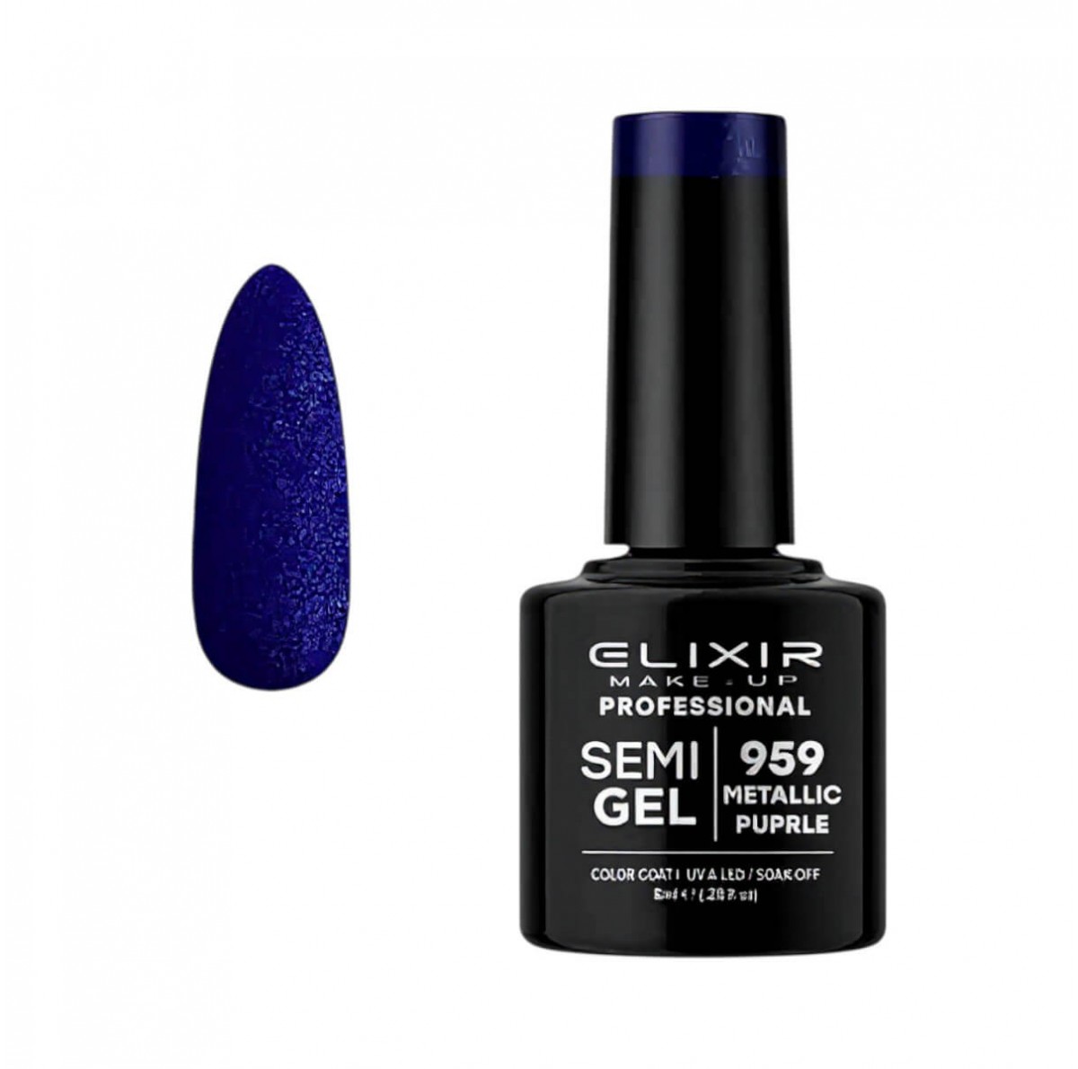 Elixir Semi Gel Uv&Led 959 Metallic Purple 8ml
