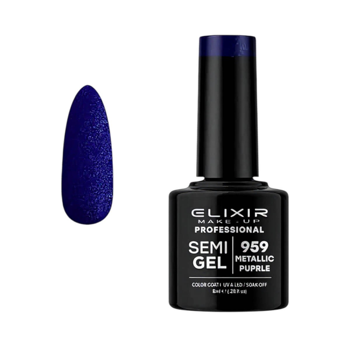 Elixir Semi Gel Uv&Led 959 Metallic Purple 8ml