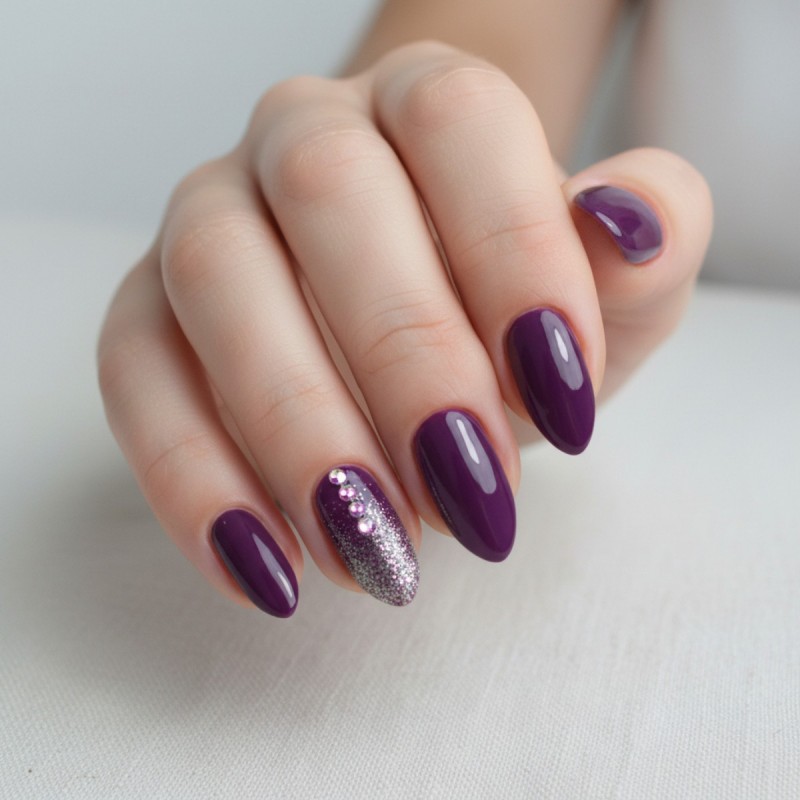 Semi-permanent gel polish semigel 1015 Cyber Grape 8ml Elixir